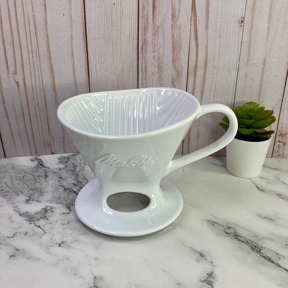 Melitta 1 Cup Coffee Pour Over Signature Series Porcelain White - Picture 5 of 6